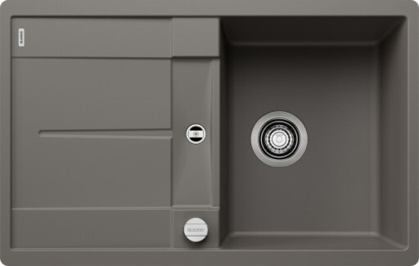 Metra 45S-F MX kjøkkenvask, 77x49 cm, grå