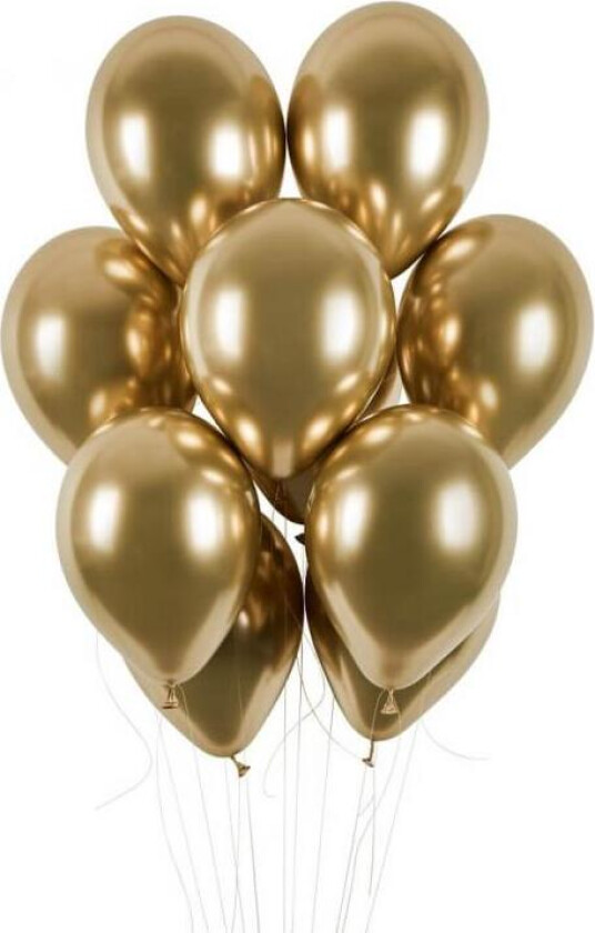 Glinsende Ballonger Gb120 33cm Gull 50 Stk.