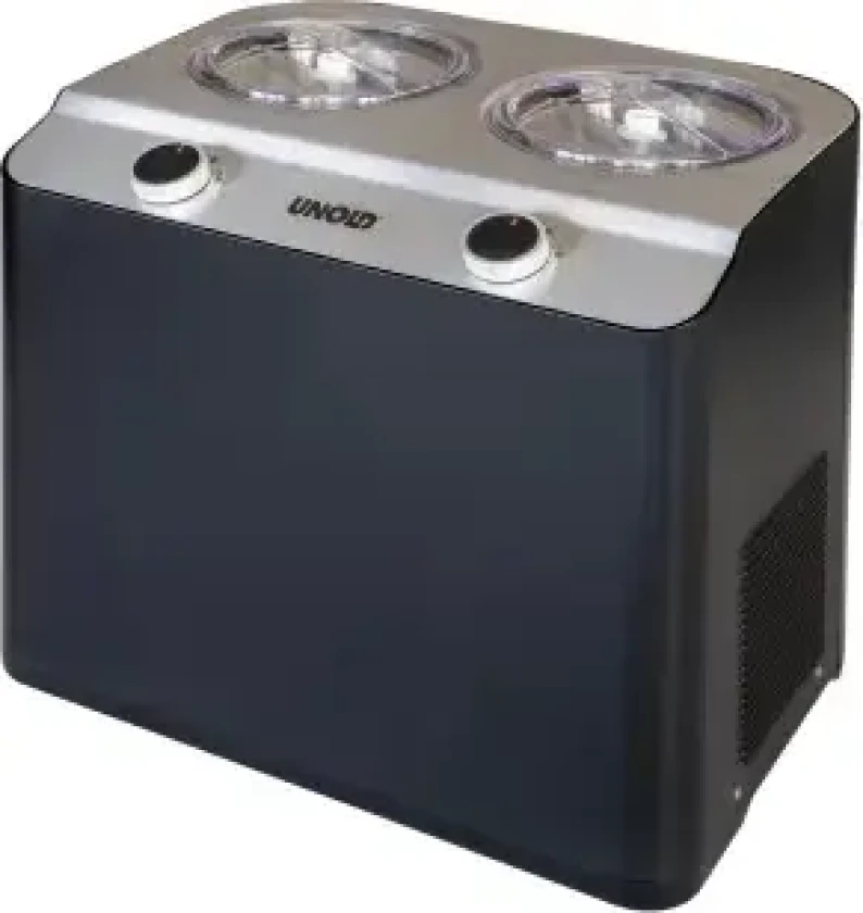 Unold Doppio Compressor ice cream maker 2.4 L 250 W Black, Satin steel