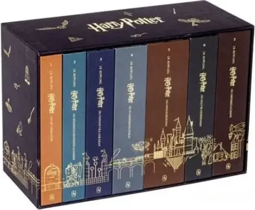 Harry Potter 1-7 - 25 års jubilæumsudgaver i bokssæt J. K. Rowling Språk: Dansk