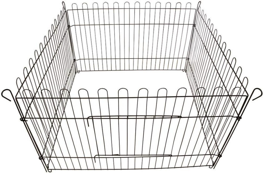 Rektangel Inngjerding Svart 90x55x90 cm