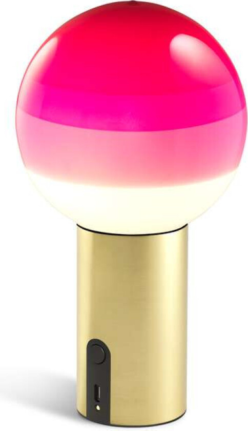 - Dipping Light Portable Bordlampe Pink/Brushed Brass