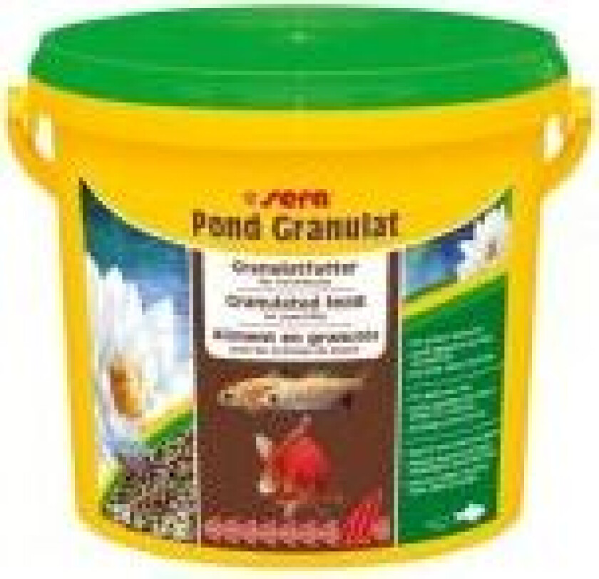 sera Pond Granulat, Damfisk, Tørr fiskemat, Pellet, Vitamin A, Vitamin B1, Vitamin B2, Vitamin C, Vitamin D3, Vitamin E, Stor, Medium, 32,1%
