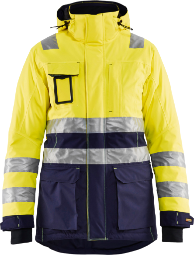 High vis vinter parkas høy for damer