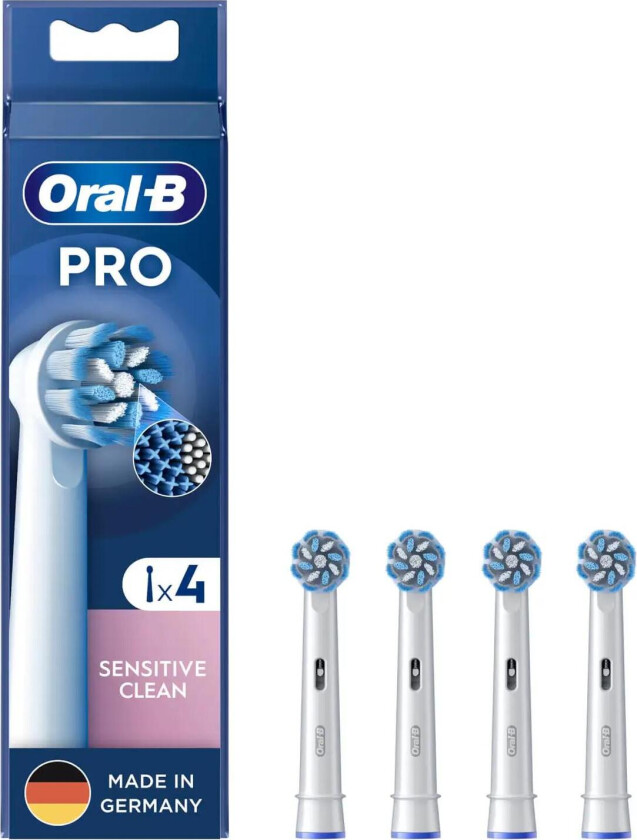 Oral-B Sensitive Clean , 4 stykker, Hvit, 3 måned(er), Ekstra myk, Oral-B, Boks
