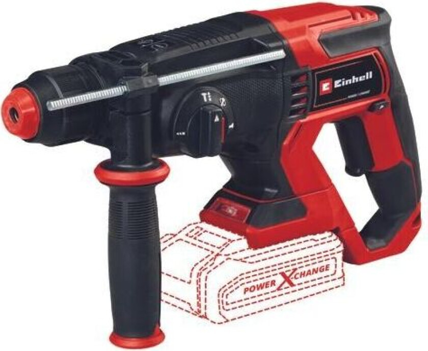 TE-HD 18/20 Li - Solo Power X-Change SDS-Plus-Batteri borehammer 18 V Litium Kuffert - Uten batteri og opplader