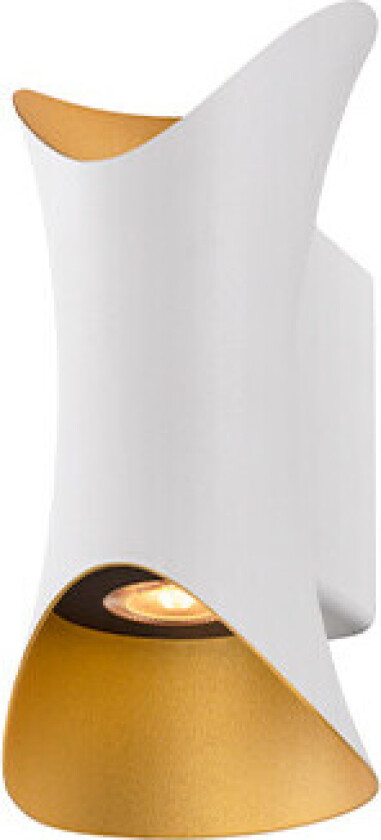 - Modela Vegglampe Up/Down White/Gold