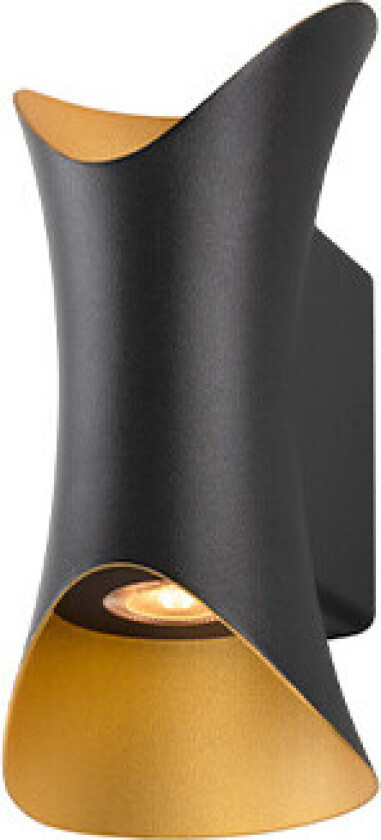 - Modela Vegglampe Up/Down Black/Gold