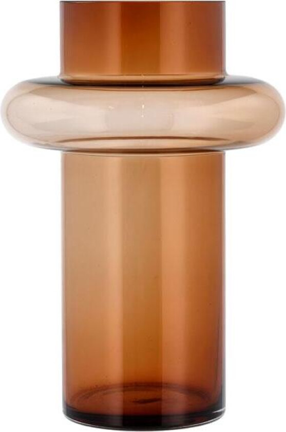 Tube glassvase 30 cm Amber