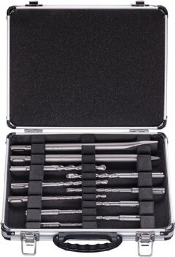 11-delers sett SDS plus Mixed Drill Bits