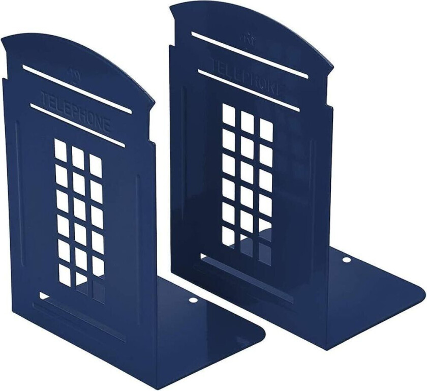 Bokstøtter for telefonkiosk