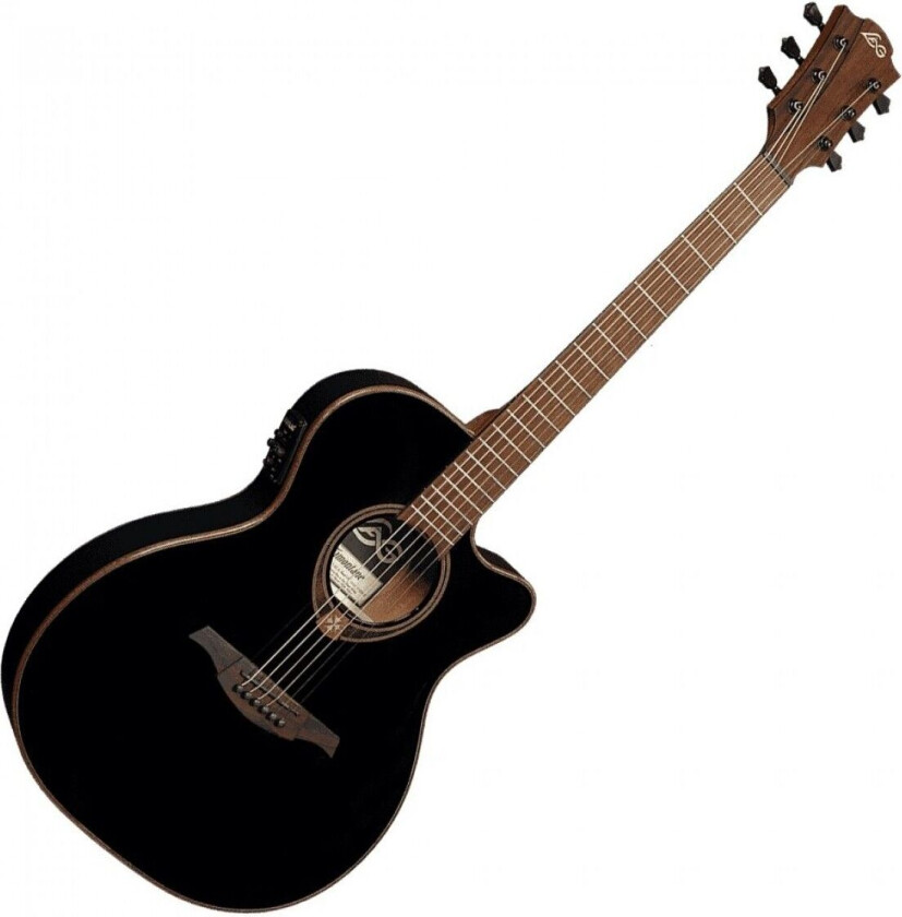 LAG Lâg Tramontane 118 Slim Auditorium Electro Acoustic Black Gloss