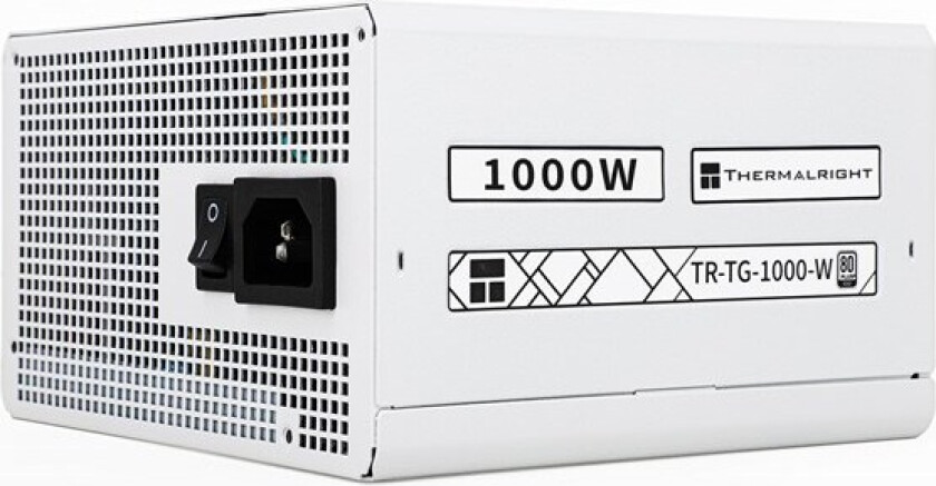 TG (Modular) Hvit - Strømforsyning (PSU) - 1000 Watt - 120 mm - 80 Plus Gold sertifisert