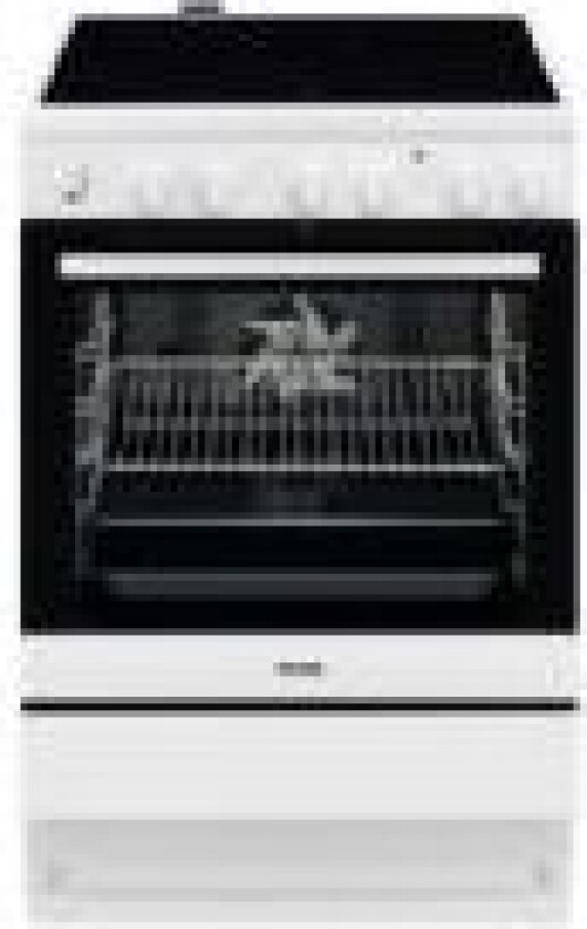 Voss MaxiKlasse VKK60304HV - Komfyr - frittstående - bredde: 59.6 cm - dybde: 60 cm - høyde: 85 cm - med selvrens - Klasse A - hvit