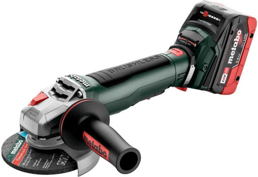 613059660, 10000 RPM, 12,5 cm, Batteri, 5,5 Ah, 2,8 kg, Børsteløs motor