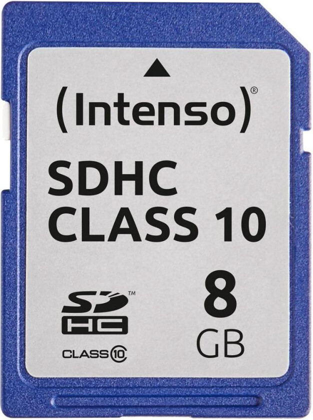 Bilde av Intenso Class 10 - Flashminnekort - 8 GB - Class 10 - SDHC