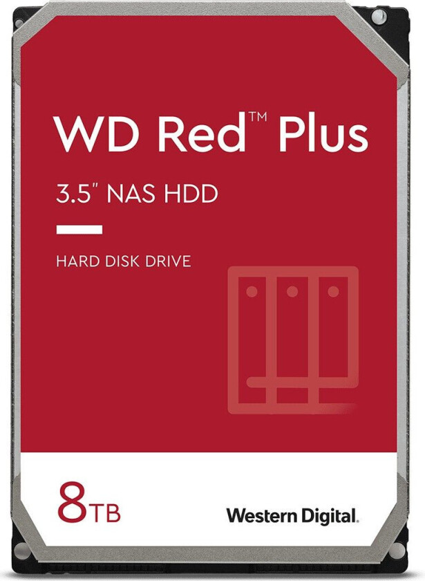 Red Plus - 8TB - Harddisk - 80EFPX - SATA-600 - 3.5"