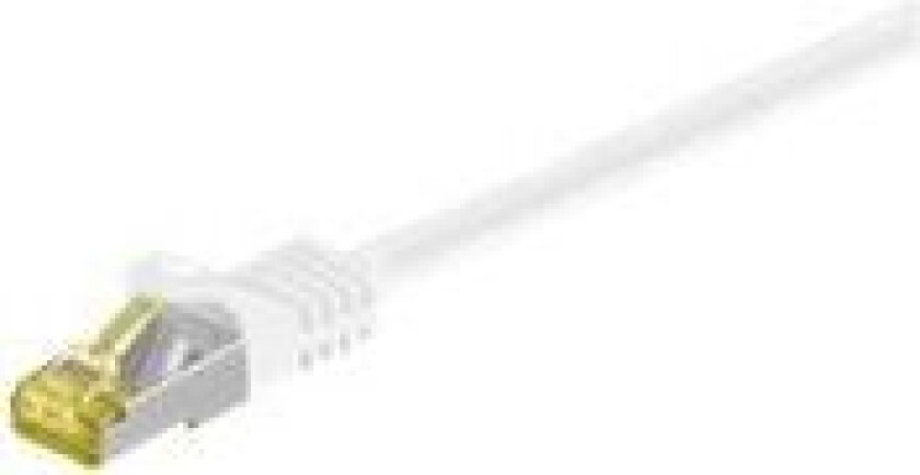 MicroConnect - Nettverkskabel - RJ-45 (hann) til RJ-45 (hann) - 5 m - SFTP, PiMF - CAT 7 - uten hindringer - hvit