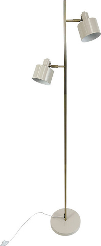 - Ocean Gulvlampe Beige/Brass Dyberg Larsen