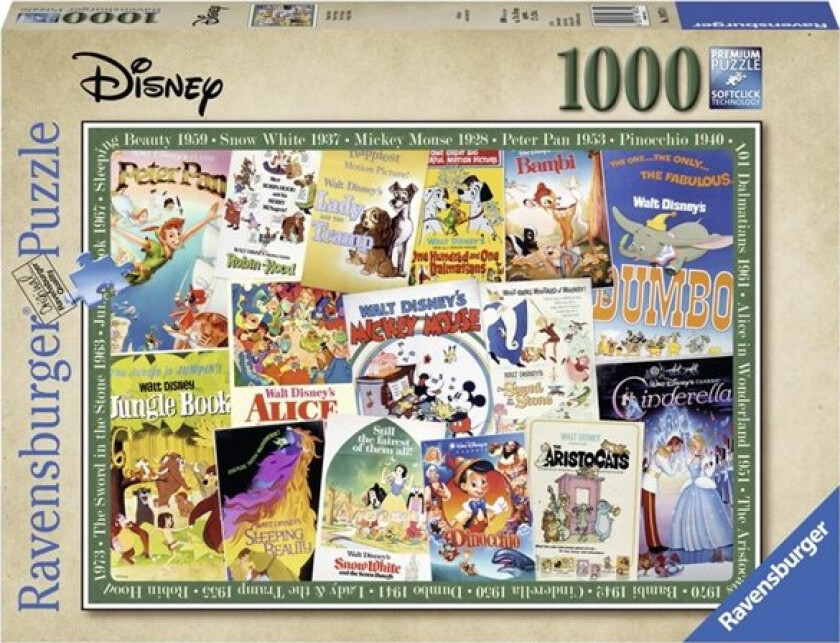 Puslespill 1000 WD Filmplakat