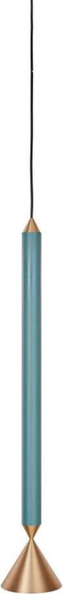 Apollo 59 pendel Deep Sea / Polished Brass
