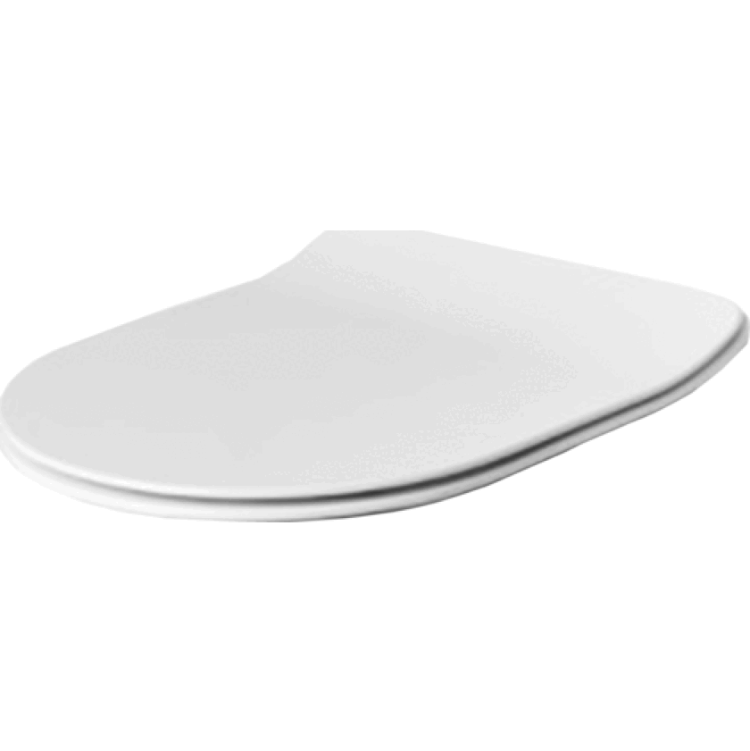 Glomp Mini Slim soft close toalettsete matt hvit