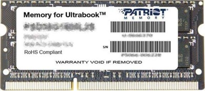 for Ultrabook - DDR3L - modul - 8 GB - SO DIMM 204-pin - 1600 MHz / PC3-12800 - CL11 - 1.35 V - ikke-bufret - ikke-ECC