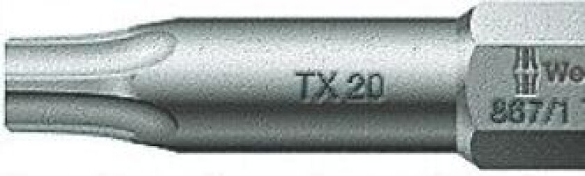 867/1 TZ Bits 25 mm, 1/4" sekskantfeste Størrelse 10