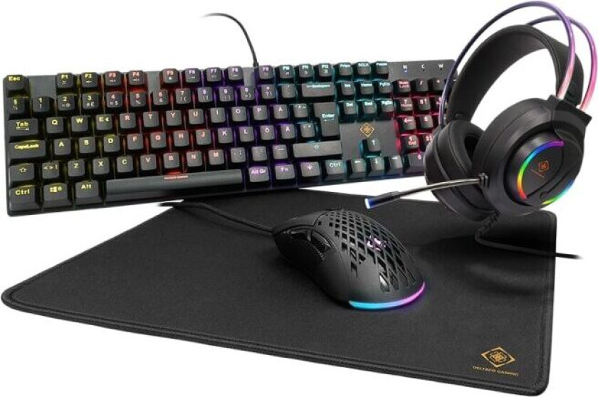 4-In-1 Rgb Gaming Kit Mekanisk Gaming Tastatur - Gam-132