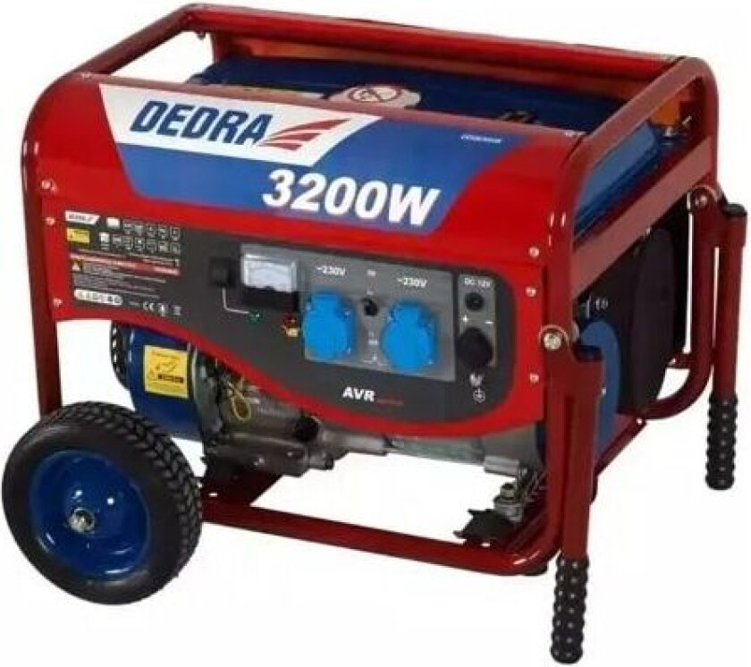 Power generator 2,8kW AVR 2x220V 1x12V 8,3A (DEGB3600K)