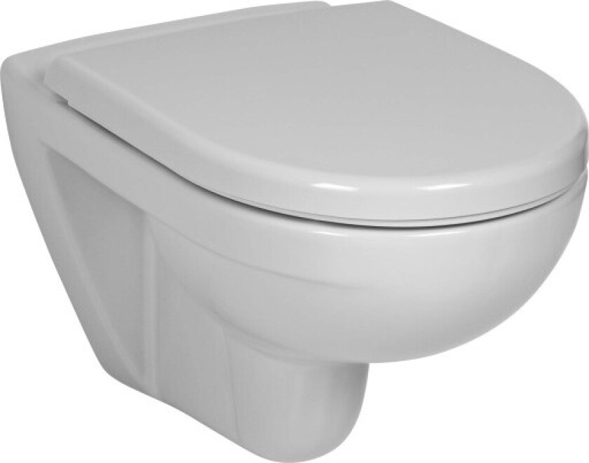 vegghengt toalett, hvit