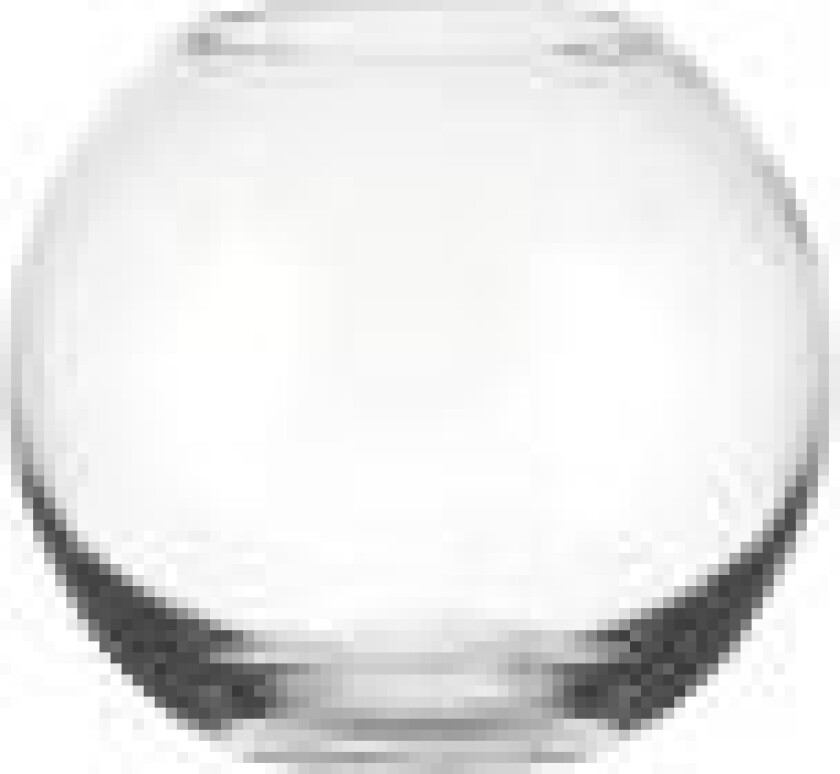 019007, Rund vase, Glass, Gjennomsiktig, Blank, Gjennomsiktig, Bord