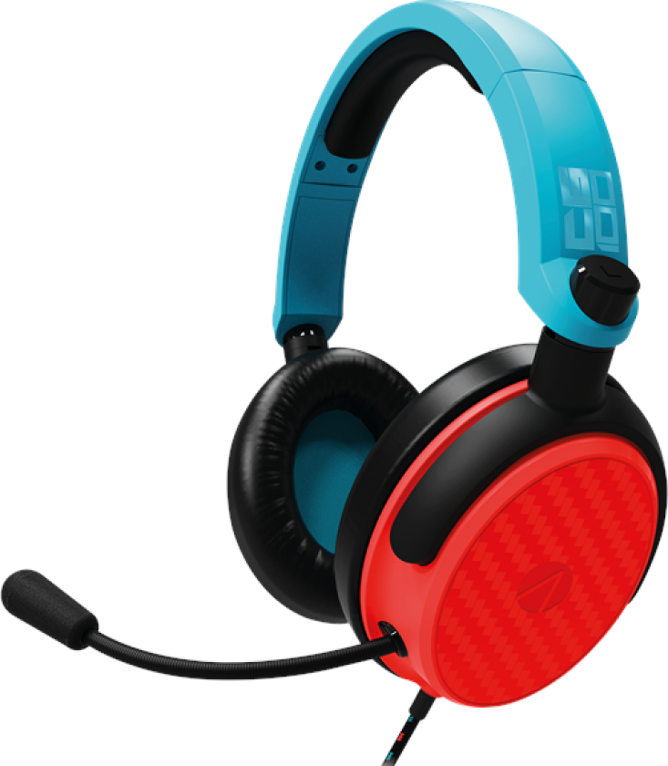 C6-100 Gaming Headset (Multi Format) - Neon Blue/Red