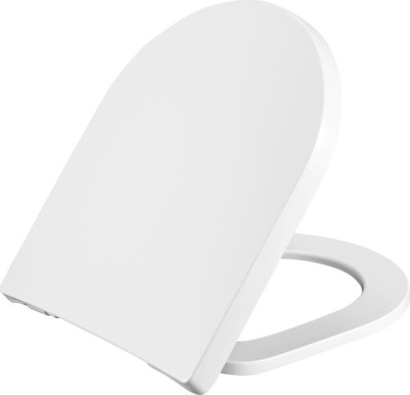 Comfort D2 toalettsete, soft close, avtagbar, hvit