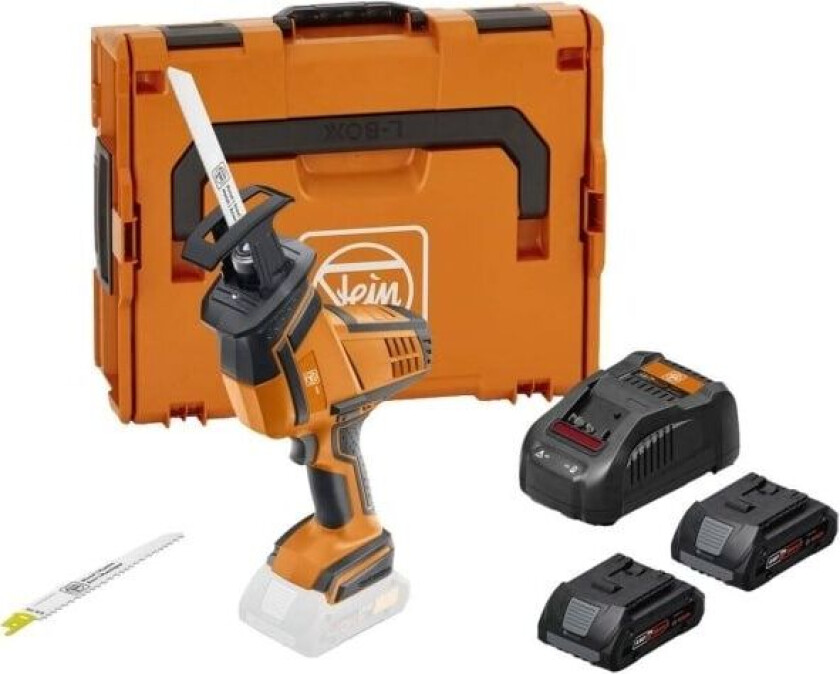 ASAS 18-21 K AS Set Batteridrevet bajonetsav 71330162000 inkl. ekstra batteri, Inkl. oplader, Kuffert 18 V 4 Ah