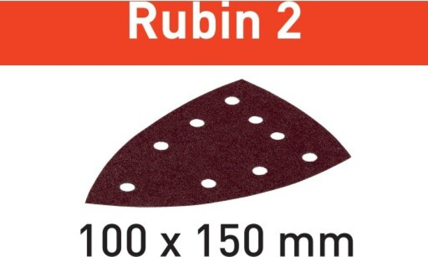 slipepapir rubin 2 STF DELTA/9 P60, 50 stk.