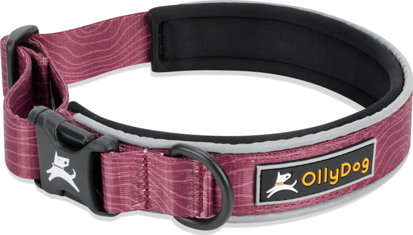 Flagstaff Reflective Comfort Collar Rosewood S, Rosewood