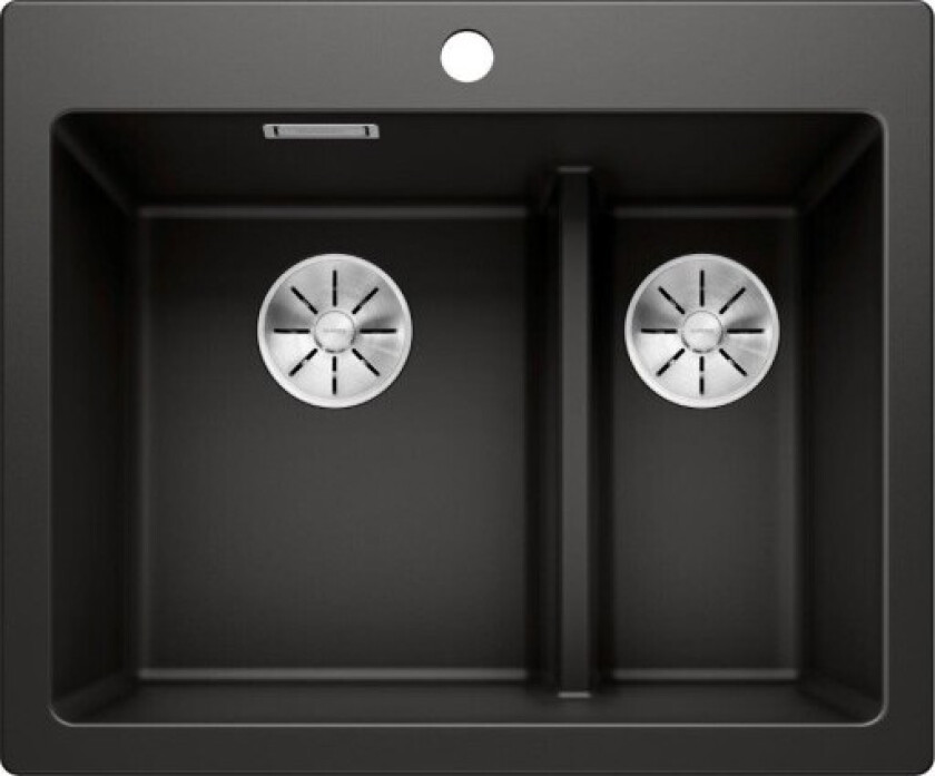 Pleon 6 Split UXI kjøkkenvask, 61,50x51 cm, sort