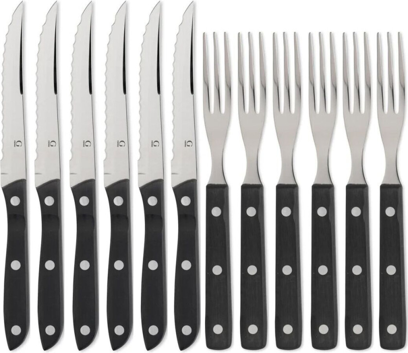 Old Farmer black grillbestikk 12 deler 12 deler