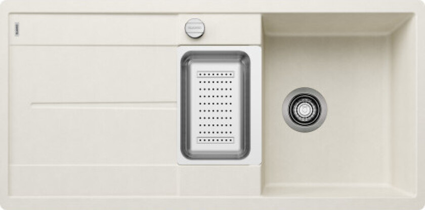 Metra 6S-F MX kjøkkenvask, 99x49 cm, hvit