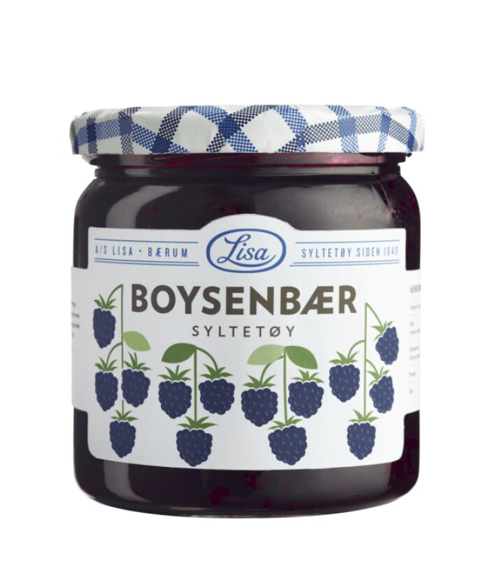 Boysenbærsyltetøy 60% Bær 420g