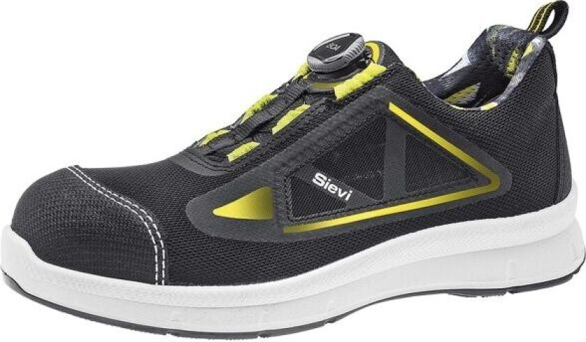 Sievi Racer Free Roller S1P, Unisex, Safety shoes, Svart, Hvit, EUE, PU lær, Tekstil