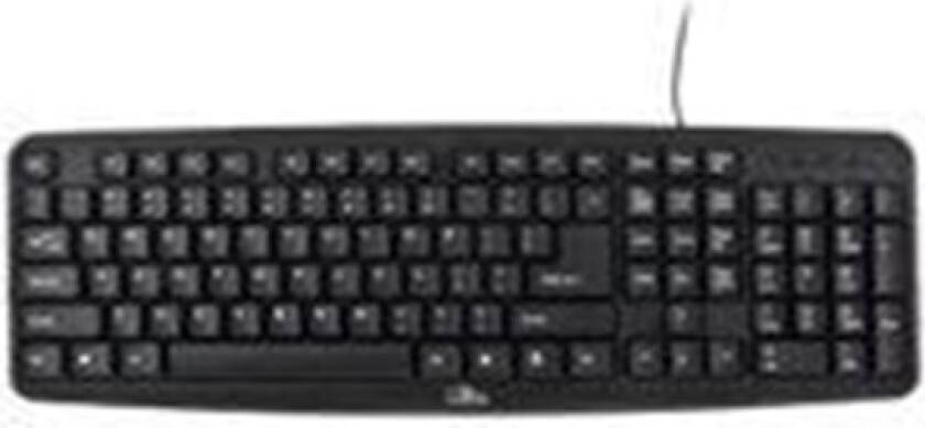 TK102 Titanium Wired keyboard - Tastatur - Amerikansk Engelsk - Svart