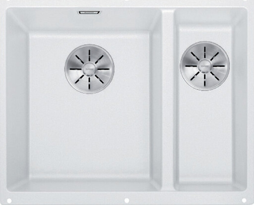 Subline 340/160-U kjøkkenvask, 55,5x46 cm, hvit