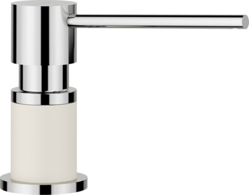 Lato såpedispenser, hvit/krom
