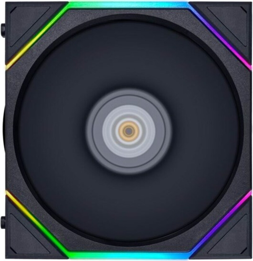 UNI FAN TL 120 - Kabinettvifte - 120mm - Svart med RGB LED-lys - 33 dBA