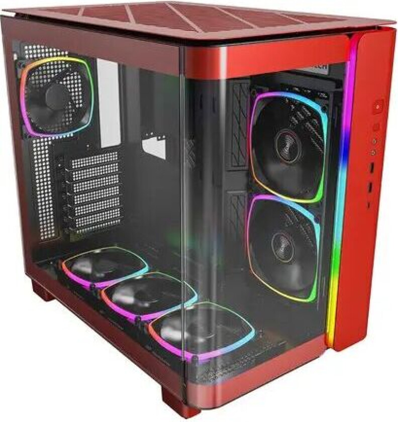 King 95 Pro Curved Glass 6x Argb +hub Svart