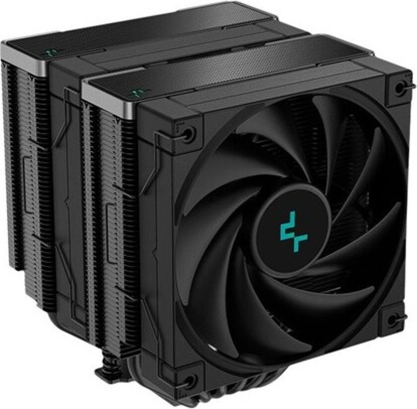 Deepcool AK620 ZERO DARK - Prosessorkjøler - (for: LGA1155, LGA2011, LGA1150, LGA2011-3, LGA1151, AM4, LGA2066, LGA1200, LGA1700, AM5) - 120 mm - sva