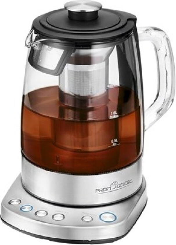 PC-WKS 1167G - tea maker/kettle - stainless steel/glass