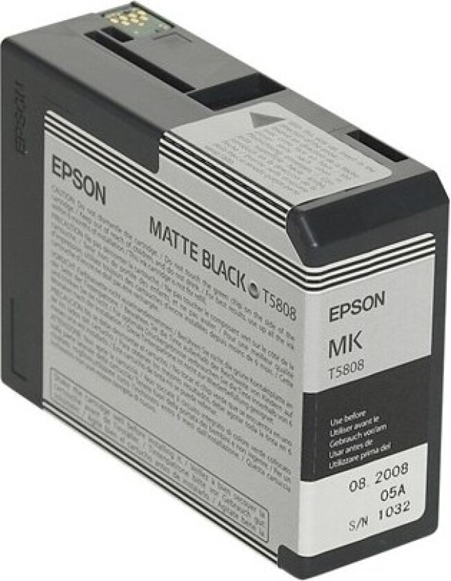 T5808 Matte Black - Blekkpatron Matt svart